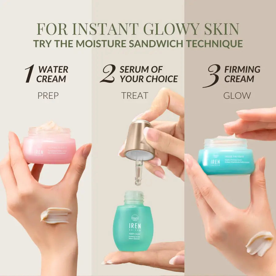 IREN Shizen Freeze the Youth – Anti-aging facial cream for deep hydration and firmness, with snow mushroom extract and Japanese BIYUSEN™ thermal water