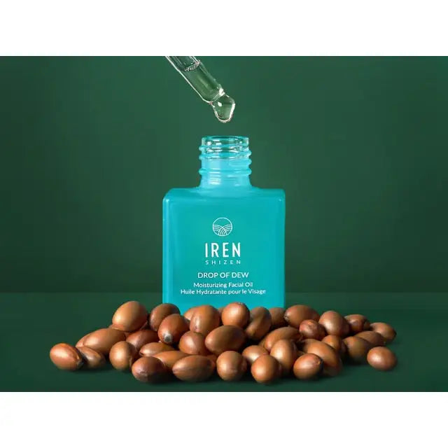 IREN Shizen DROP OF DEW 30ml – Ulei facial hidratant japonez cu argan, prebiotice și postbiotice, 100% natural, pentru o piele catifelată, luminoasă și protejată