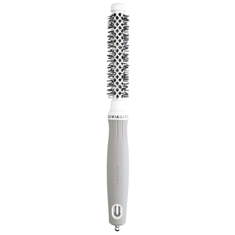 Olivia Garden Expert Blowout Shine White & Grey Perie rotundă 15 mm