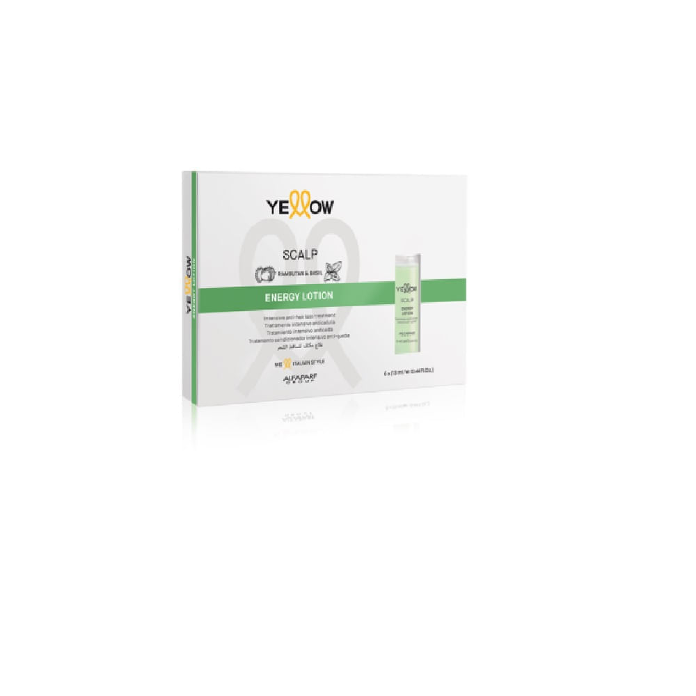 Yellow Scalp Energy Lotion 6x13ml – Fortifying Treatment for Hair Prone to Falling