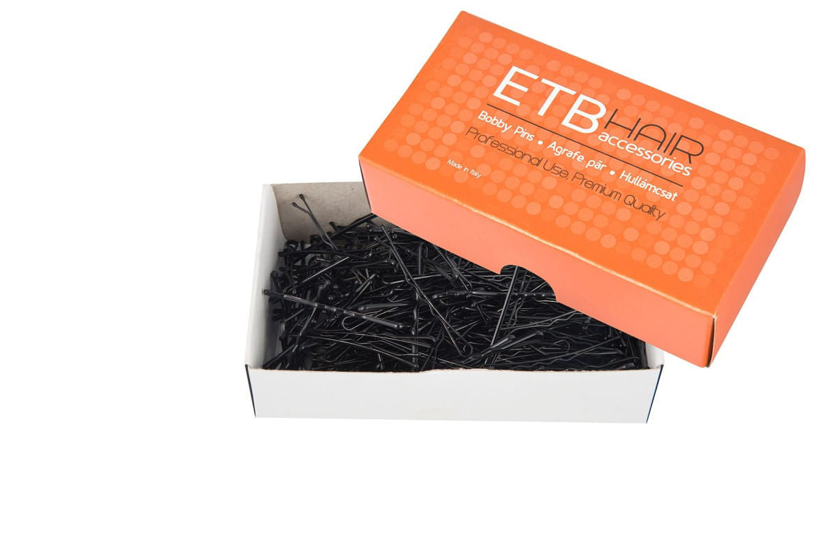 ETB Hair Agrafe de păr negre 6 cm 200 g