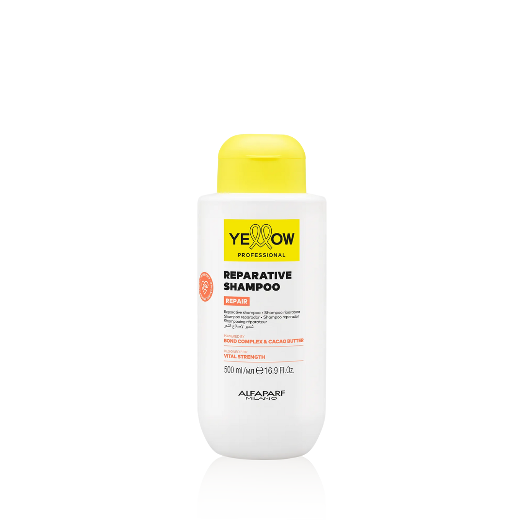 Yellow Reparative Shampoo – Șampon Profesional pentru Păr Deteriorat, cu Bond Complex și Unt de Cacao