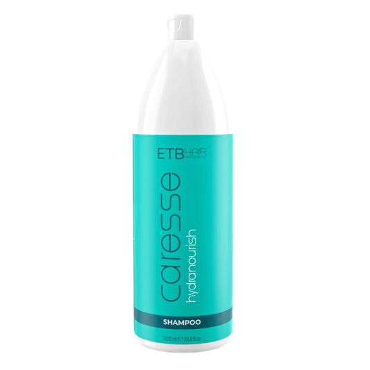 Professional Shampoo ETB Caresse Hydranourish – Hydration & Regeneration for Dry, Damaged, or Frizzy Hair