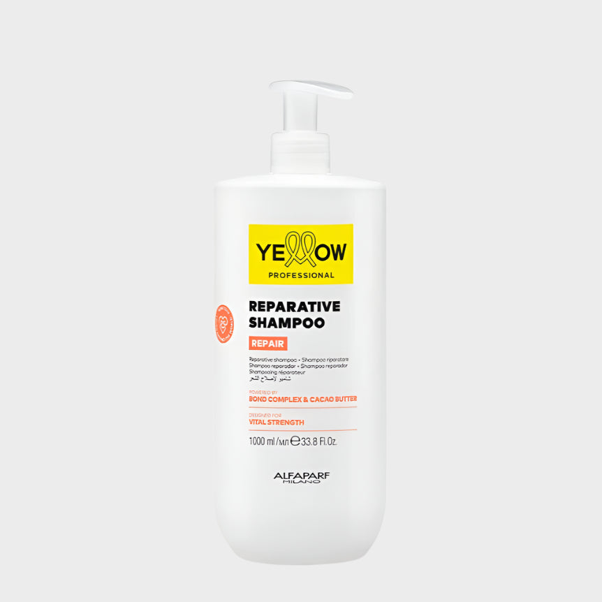 Yellow Reparative Shampoo – Șampon Profesional pentru Păr Deteriorat, cu Bond Complex și Unt de Cacao