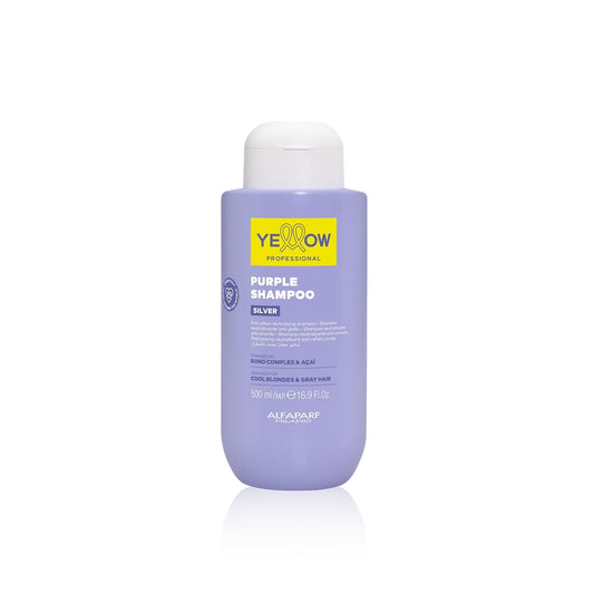 Yellow Purple Shampoo 500ml – Șampon Violet Profesional pentru Nuanțe Reci de Blond și Păr Gri 💜✨ Neutralizare Instantă a Reflexelor Galbene