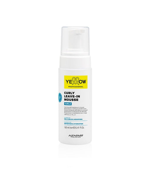 Yellow Curls Spumă Hidratantă Leave-In pentru Păr Ondulat și Creț 160ml