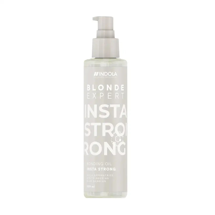 Indola Blonde Expert InstaStrong Bond Oil 100ml – Ulei Profesional pentru Regenerarea Părului Blond sau Tratat Chimic