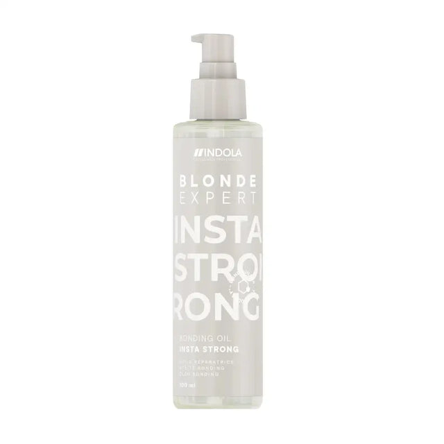 Indola Blonde Expert InstaStrong Bond Oil 100ml – Ulei Profesional pentru Regenerarea Părului Blond sau Tratat Chimic