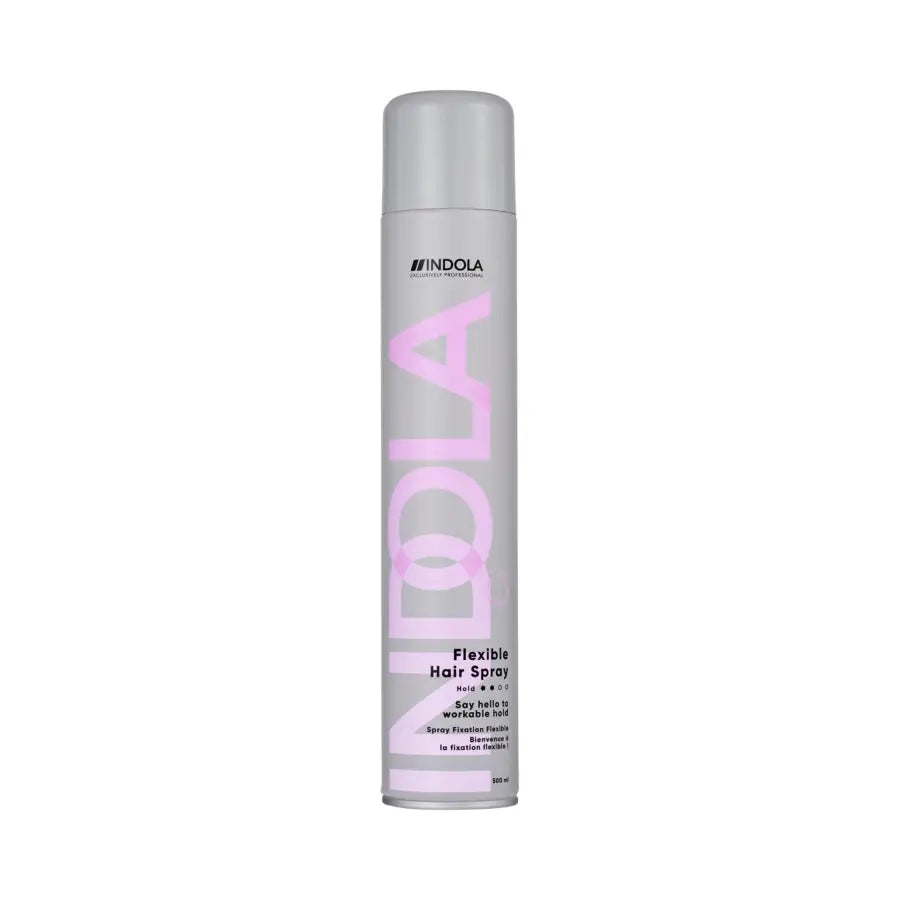 INDOLA Flexible Hairspray – Fixativ Profesional cu Fixare Elastică Finish Natural și Protecție Termică până la 230°C