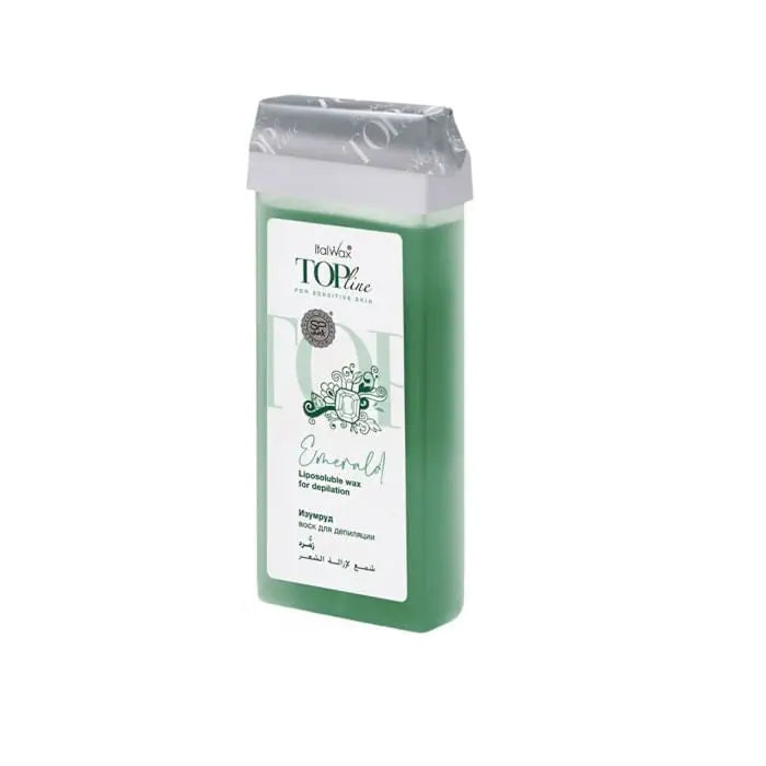 Italwax Top Line Ceară roll-on cartuș Emerald 100 ml