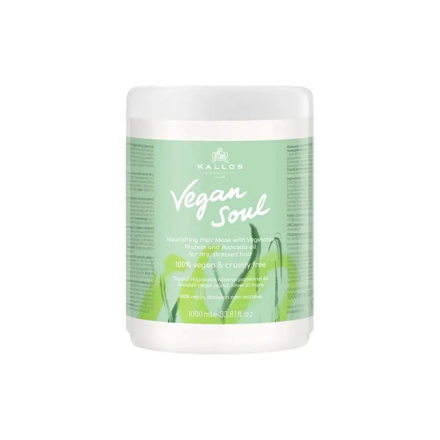 Kallos Mască Vegan Soul Pentru Păr Uscat - 1000 ml - Păr
