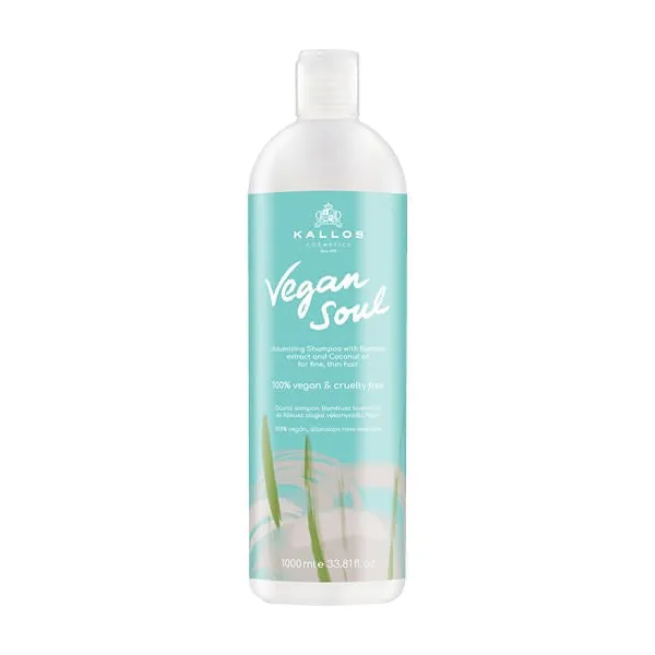 Kallos Vegan Soul Volumizing Șampon 1000 ml