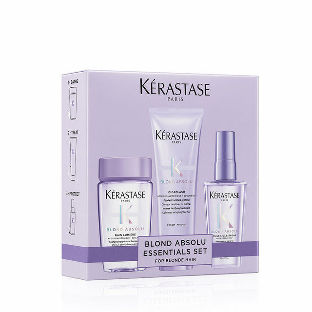 Kerastase Blond Absolu Discovery Set Cadou Șampon 80ml+Balsam 75ml+Ulei 50ml