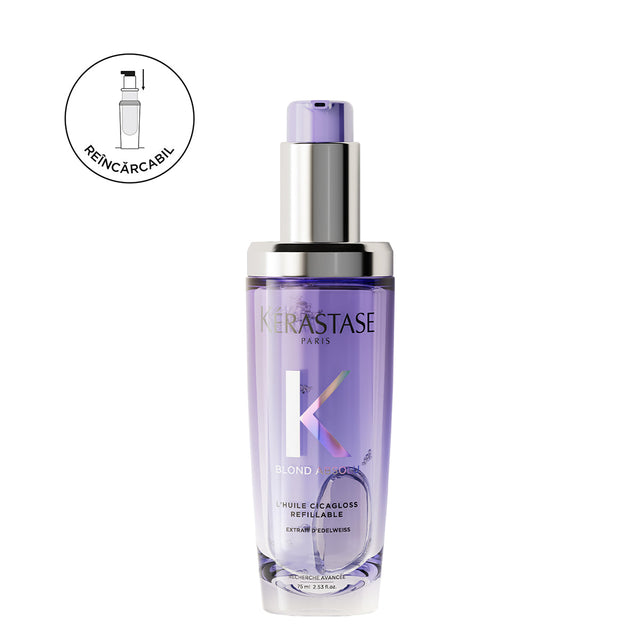 Kérastase Blond Absolu Cicagloss – Ulei Reîncărcabil pentru Hidratare Reparare & Protecție 75ml - Păr