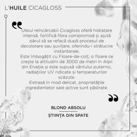 Kérastase Blond Absolu Cicagloss – Ulei Reîncărcabil pentru Hidratare Reparare & Protecție 75ml - Păr