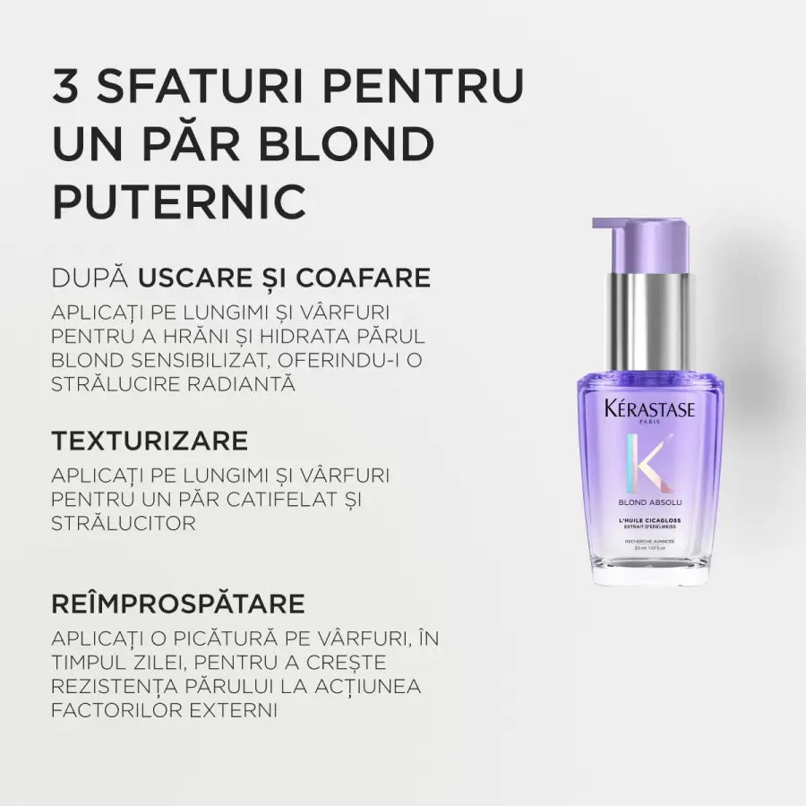 Ulei pentru Păr Blond Kérastase Blond Absolu L’Huile Cicagloss pentru Hidratare Profundă și Strălucire