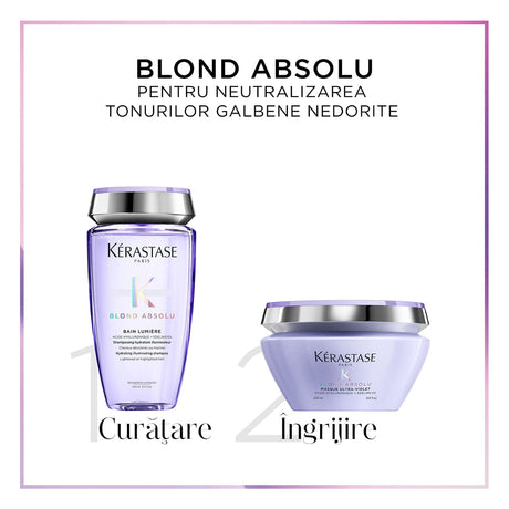 Kerastase Blond Absolu Set Cadou Șampon 250ml+Mască 200ml