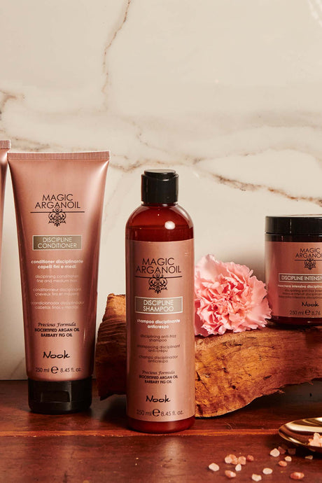 Lapte Anti-Frizz pentru Păr Rebel cu Ulei de Argan Nook Magic ArganOil Discipline - Păr