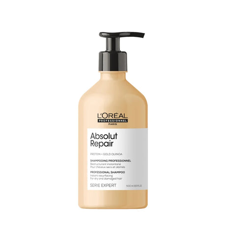 L’Oréal Professionnel Absolut Repair Lipidium– Șampon Regenerant pentru Păr Deteriorat - 500 ml - Păr