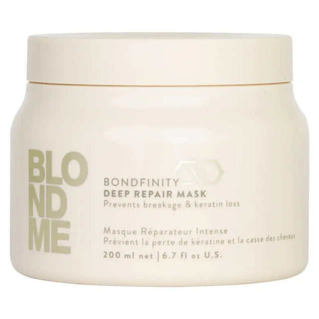 Mască Reparatorare Intensivă Schwarzkopf BLONDME Bondfinity Deep Repair – Reconstrucție Permanentă pentru Păr Blond