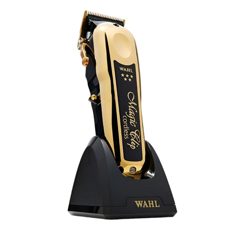 Mașină De Tuns Wahl Magic Clip 5* Gold Cordless cu Autonomie de peste 100 Minute și Motor Puternic 6500rpm - Aparatură