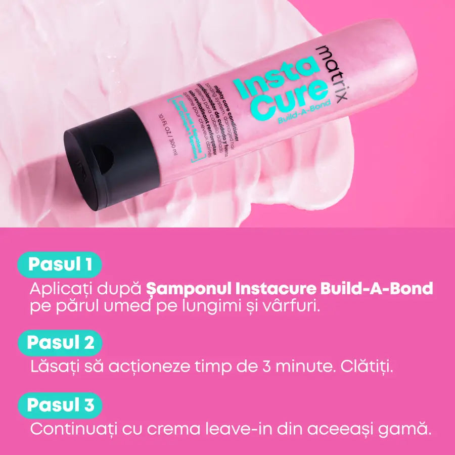 Matrix Instacure Build-A-Bond Mighty Care – Balsam Reparator pentru Păr Deteriorat 300ml - Păr