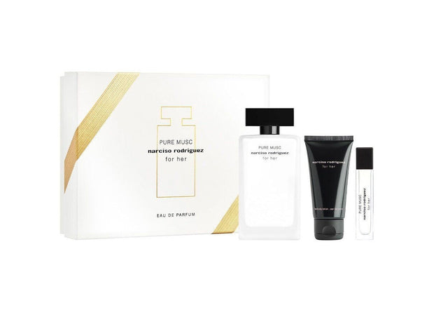 Narciso Rodriguez Pure Musc For Her Apă de Parfum 100ml + Apă De Parfum 10ml + Loțiune De Corp 50ml