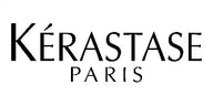 Logo-ul Kérastase Paris negru într-un design tipografic minimalist.