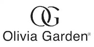 Design logo negru cu literele interconectate 'OG' deasupra textului 'Olivia Garden'