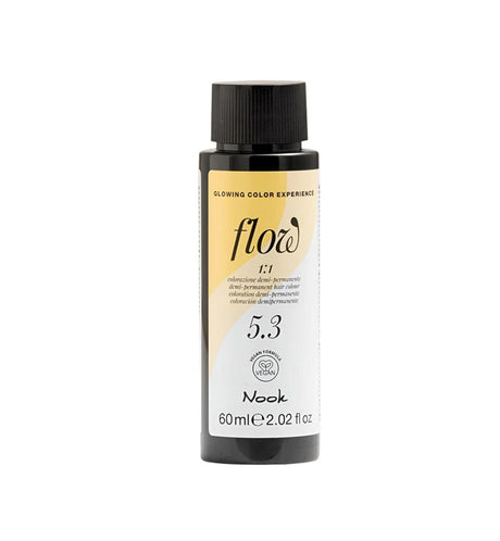 Nook Flow Vopsea-Ulei de Păr Colorant Demi-Permanent Vegan fără Amoniac 60ml - Strălucire Intensă Fără Compromisuri