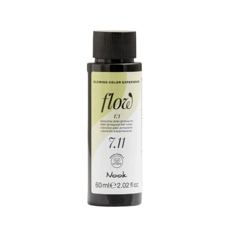 Nook Flow Vopsea-Ulei de Păr Colorant Demi-Permanent Vegan fără Amoniac 60ml - Strălucire Intensă Fără Compromisuri