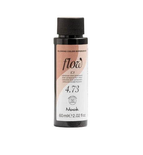 Nook Flow Vopsea-Ulei de Păr Colorant Demi-Permanent Vegan fără Amoniac 60ml - Strălucire Intensă Fără Compromisuri