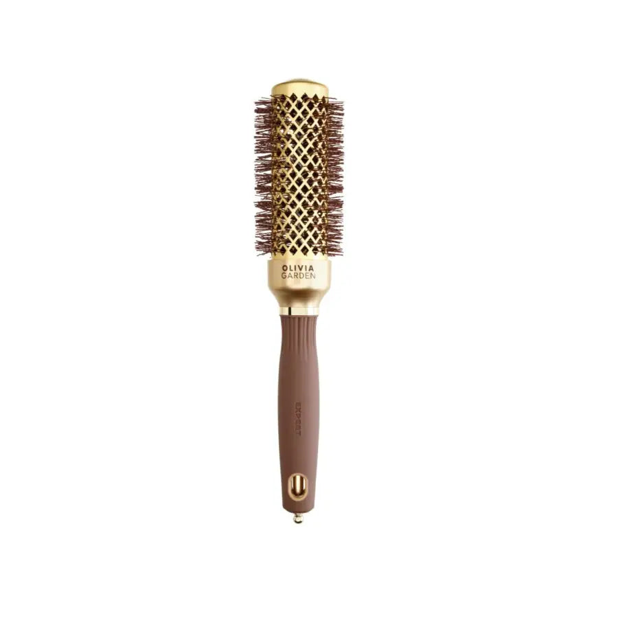 Olivia Garden Expert Blowout Shine Gold & Brown Perie rotundă 35 mm