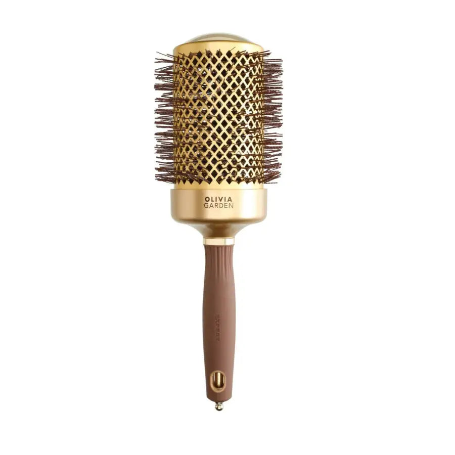 Olivia Garden Expert Blowout Shine Gold & Brown Perie rotundă 65 mm