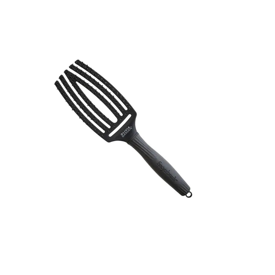 Olivia Garden Fingerbrush Double Bristles Black Perie de descâlcire