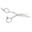 Olivia Garden SilkCut PRO Left 5’’ – Foarfecă Profesională Offset pentru Stângaci cu Lamă Convexă din Oțel Japonez și