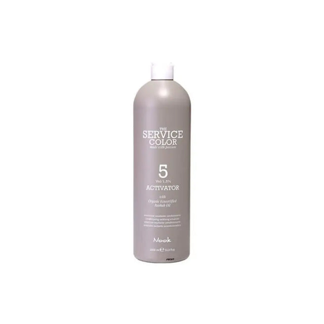 Oxidant Nook Service Color Activator 1.5% 5Vol 1000ml pentru Rezultate Maxime și Formulă Îmbogățită cu Ulei de Baobab