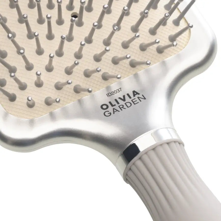 Olivia Garden Expert Care Rectangular Silver Perie paddle