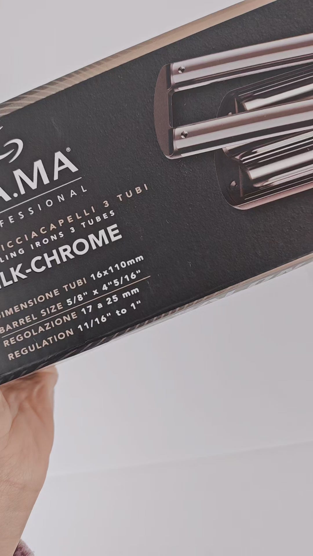 GA.MA Salon Silk Waves Placă de Ondulat cu Plăci Ceramice, Temperatură Reglabilă 160–220°C, Pentru Onduleuri Moi, Strălucitoare și Coafuri cu Volum RESIGILAT