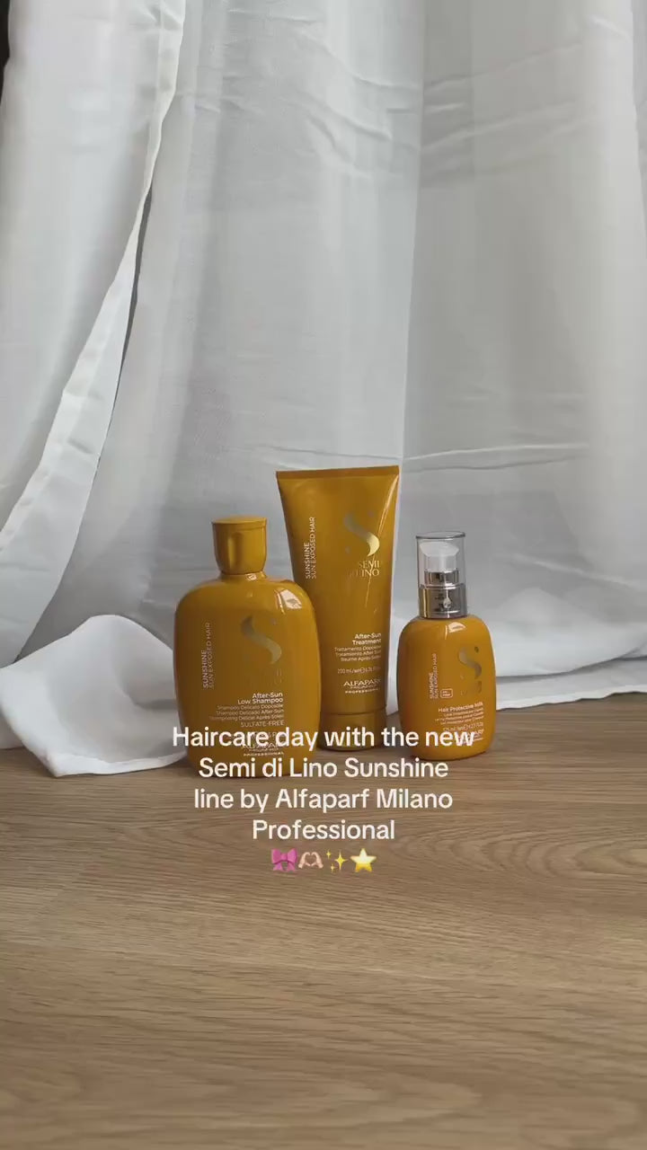 Alfaparf Milano Semi di Lino Sunshine Leave-In 125ml – Tratament hidratant cu filtru UV pentru păr expus la soare