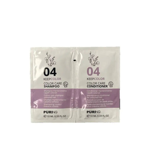 Puring Keepcolor Șampon Și Balsam Pentru Păr Colorat 10ml+10ml