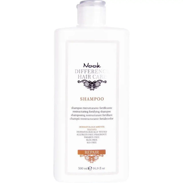 Șampon Fortifiant pentru Părul Uscat Bogat în Antioxidanți Nook Difference Hair Care Repair Restructuring Fortifying