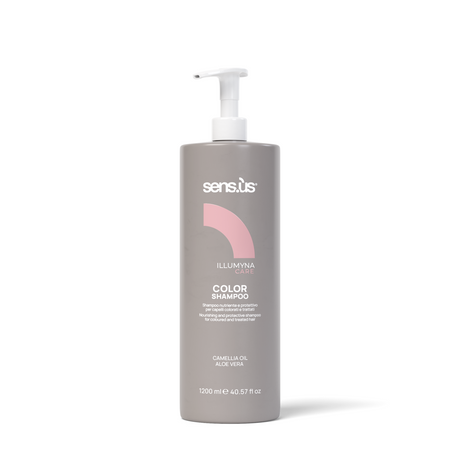 Șampon Hrănitor și Protector Sensus Illumyna Color pentru Păr Vopsit și Tratat Chimic - 1200ml - Păr