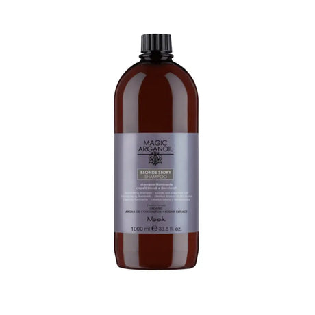 Șampon Iluminator pentru Neutralizarea Reflexiilor Galbene Ideal pentru Părul Blond Nook Magic ArganOil Blonde Story