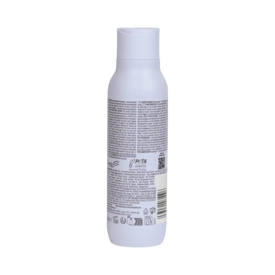 Șampon Mov Neutralizant Schwarzkopf BLONDME Bond Repair – Anti-Galben Reparare și Claritate pentru Părul Blond - Păr