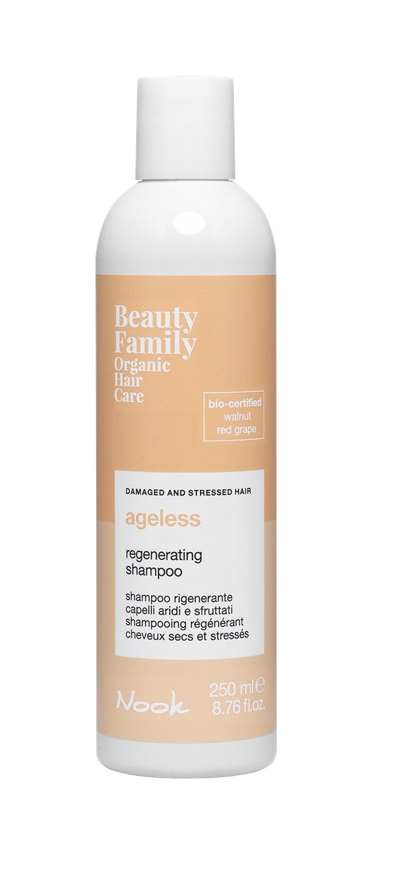 Șampon Organic Pentru Regenerarea Părului Uscat Și Deteriorat Nook Beauty Family Ageless Regenerating Shampoo 250ml