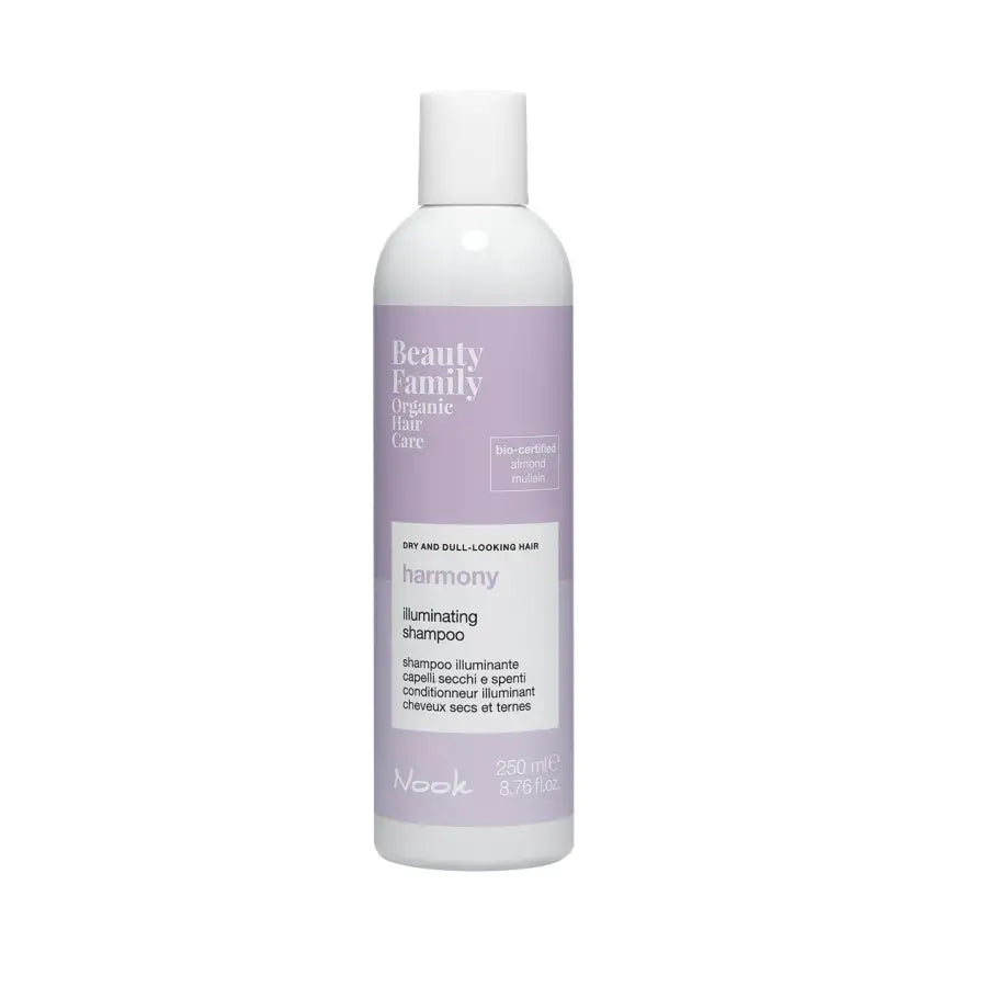 Șampon Organic Pentru Strălucirea Părului Uscat Și Tern Nook Beauty Family Harmony Illuminating Shampoo 250ml - Păr