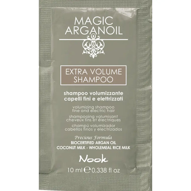 Șampon pentru Volum și Curățare Profundă Îmbogățit cu Ulei de Argan și Lapte de Cocos Nook Magic ArganOil Extra Volume
