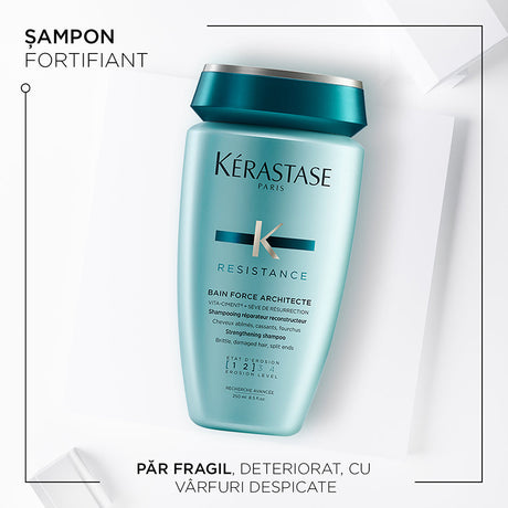 Kérastase Résistance Bain Force Architecte – Șampon Regenerator pentru Păr Deteriorat și Fragil 250ml - 250 ml - Păr