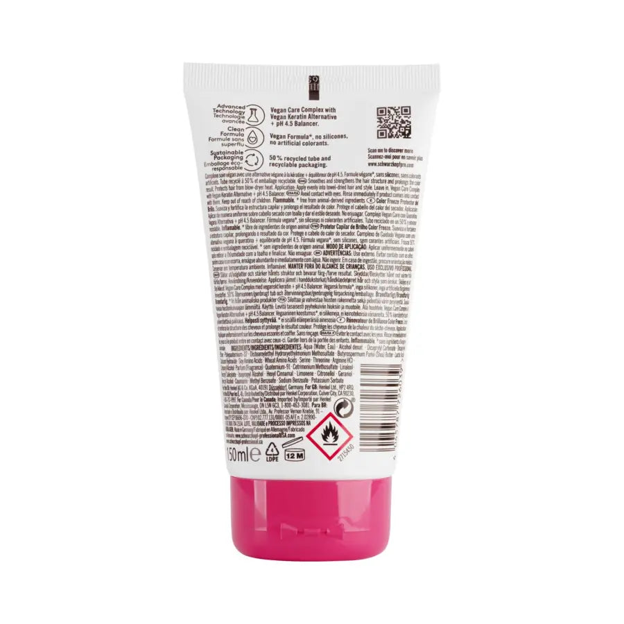 Schwarzkopf Professional Bonacure Color Freeze Shine Savior 150ml – Ser Profesional Leave-In pentru Strălucire Intensă